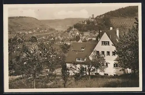 AK Wertheim a. Main, Totalansicht mit Jugendherberge