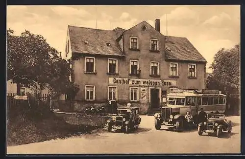 AK Claussnitz, Gasthof zum weissen Ross