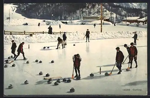 AK Curling, Wintersportler auf dem Eis