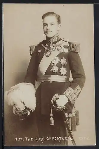 AK König Manuel II. von Portugal in Uniform