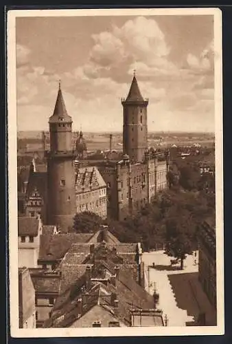 AK Liegnitz, Das Piastenschloss, Ganzsache WHW Winterhilfswerk 1934 /35