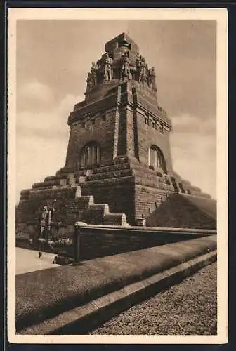 AK Leipzig, Völkerschlachtdenkmal, Ganzsache WHW Winterhilfswerk 1934 /35