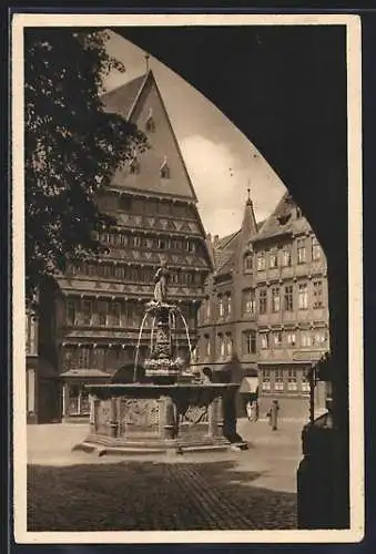 AK Hildesheim, Knochenhauer Amtshaus, Ganzsache WHW Winterhilfswerk 1934 /35