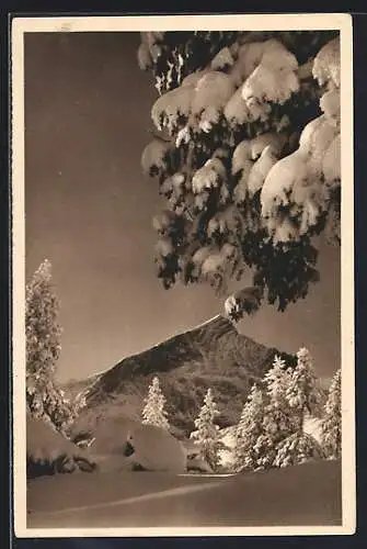 AK Alpspitze, Ganzsache WHW Winterhilfswerk 1934 /35