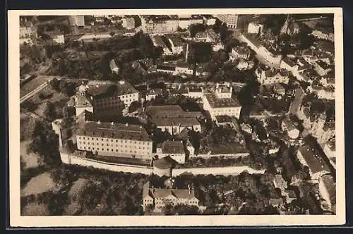 AK Zeitz a. Elster, Moritzburg, Fliegeraufnahme, Ganzsache WHW Winterhilfswerk 1934 /35