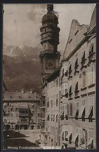 Foto-AK Fritz Gratl: Innsbruck, Herzog Friedrichstrasse