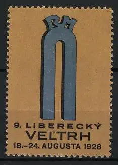 Reklamemarke Liberec, 9. Liberecký Veltrh 1928, RM-Monogramm