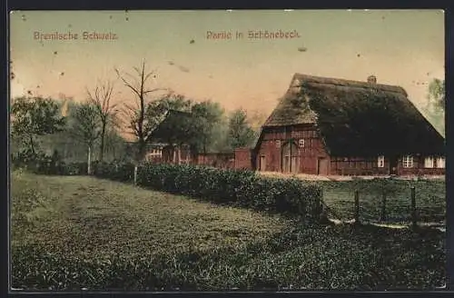 AK Schönebeck / Bremen, Ortspartie