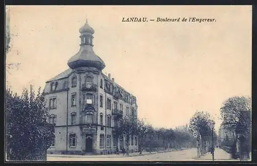 AK Landau / Pfalz, Boulevard de l`Empereur