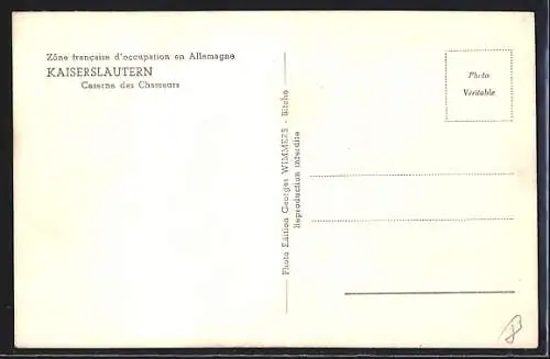 AK Kaiserslautern, Caserne des Chasseurs