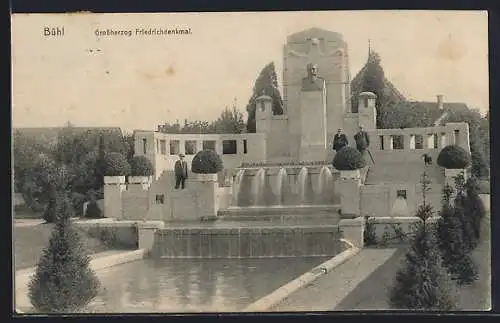 AK Bühl / Baden, Grossherzog Friedrichdenkmal