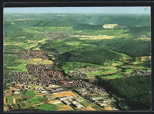 AK Frickenhausen / Württ., Ortsansicht und Umgebung vom Flugzeug aus