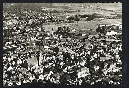 AK Schorndorf / Württ., Ortsansicht aus der Vogelschau