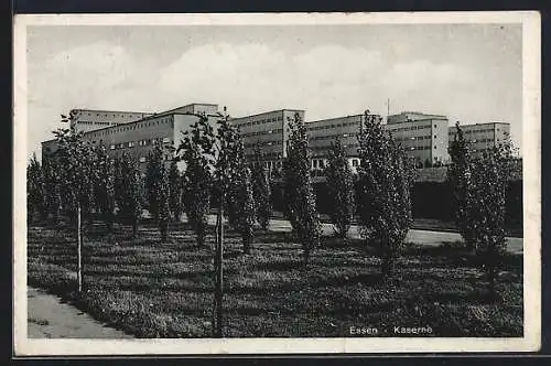 AK Essen / Ruhr, Blick auf die Kaserne