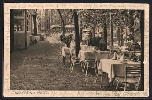 AK Berlin-Grunewald, Onkel Toms Hütte, Wein-Terrasse