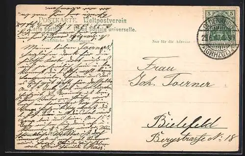 AK Oldenburg / O., Huntestrasse mit Brücke