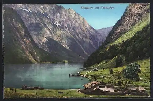 AK Königsee / Berchtesgaden, Teilansicht mit Salletalpe