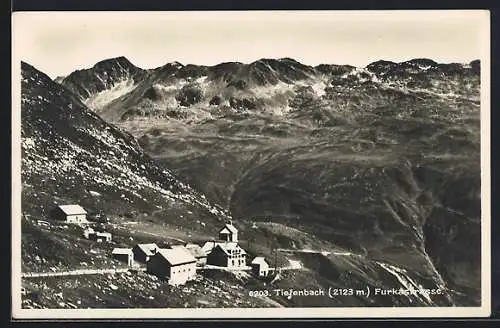 AK Tiefenbach /Furkastrasse, Ortsansicht im Bergidyll