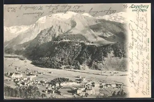 AK Engelberg, Gesamtansicht gegen Titlis