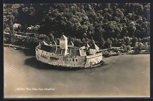 AK Chillon, Vue prise d`un aeroplane