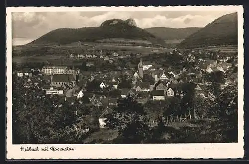 AK Heubach / Württ., Ansicht mit Rosenstein