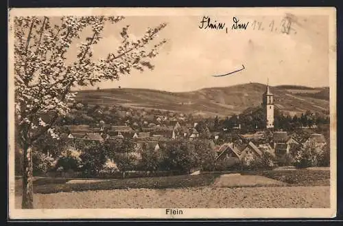 AK Flein / Neckar, Ansicht vom Feld aus