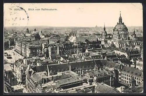 AK Berlin, Blick vom Rathausturm