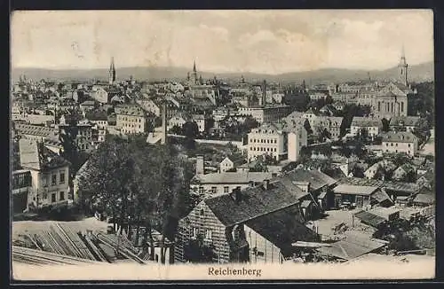 AK Reichenberg / Liberec, Gesamtansicht