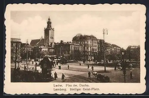 AK Lwow / Lemberg, Plac sw. Ducha, Heiliger Geist-Platz