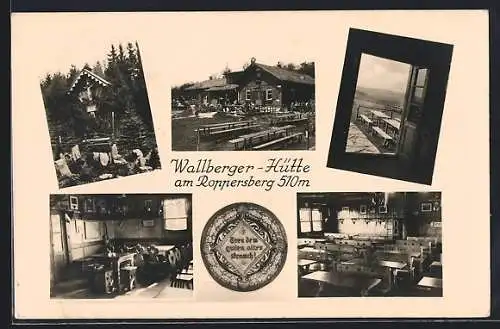 AK Wallberger-Hütte am Roppersberg, Fünf Ansichten