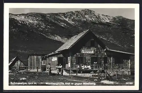 AK Windberghütte, Ansicht gegen Weindberg