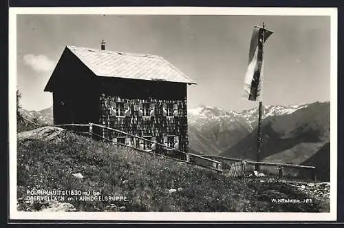 AK Polinikhütte bei Obervellach mit Ankogelgruppe