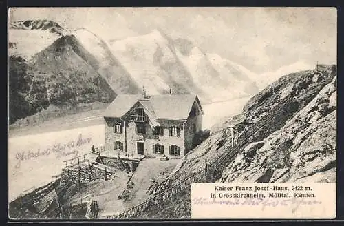 AK Kaiser Franz-Josef-Haus, Blick ins Mölltal in Kärnten über Grosskirchheim