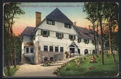 AK Anninger-Schutzhaus auf dem Hochanninger