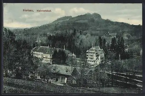 AK Herisau, Blick auf das Heinrichsbad