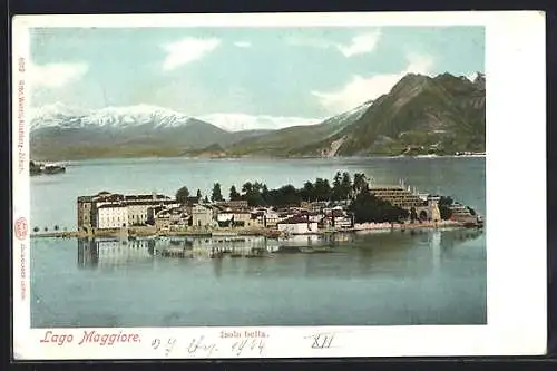 AK Isola Bella /Lago Maggiore, Panorama, um 1900