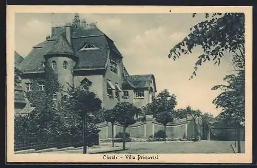 AK Olmütz, Blick auf Villa Primavesi