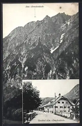 AK Grödig, Gasthaus zum Drachenloch