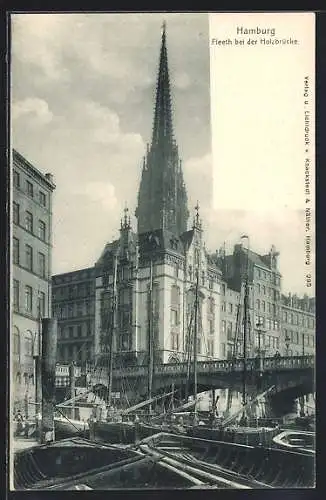 AK Hamburg, Fleet bei der Holzbrücke