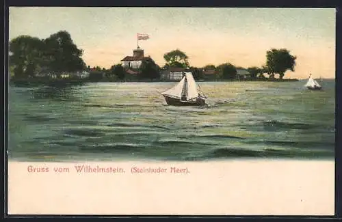 AK Steinhude, Festung Wilhelmstein im Steinhuder Meer