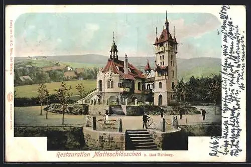 AK Bad Rehburg, Gasthaus-Restaurant Matteschlösschen