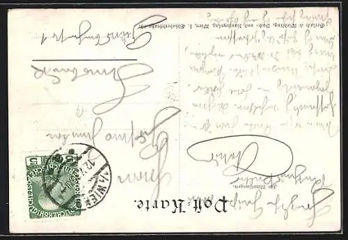 AK Wien I, Gemälde im Rathauskeller