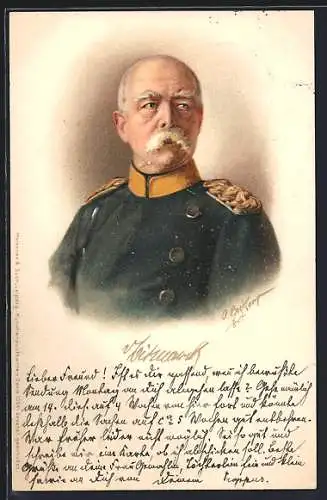 AK Fürst Otto von Bismarck, Portrait