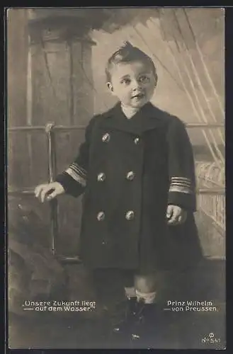 AK Prinz Wilhelm von Preussen als Kind in Matroseuniform