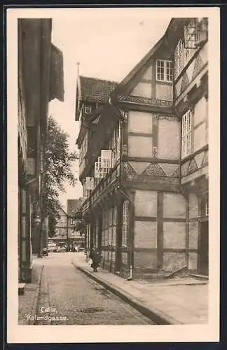 AK Celle, Häuser in der Kalandgasse