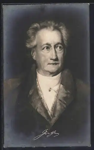 AK Porträt des Dichters Johann Wolfgang Goethe