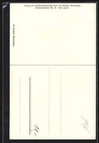 Künstler-AK Georg Mühlberg: Portrait Student