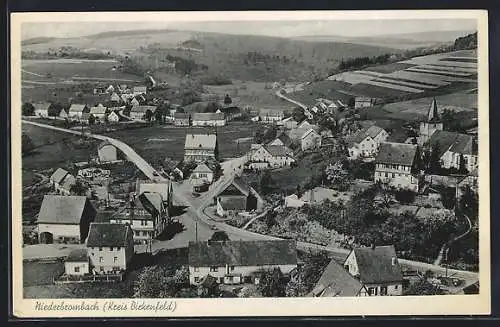 AK Niederbrombach, Teilansicht der Ortschaft