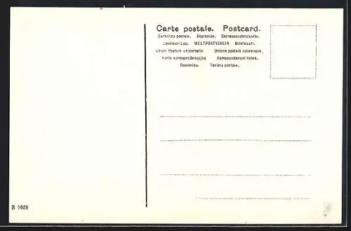 AK Milano, Arco della Galleria Vittorio Emanuele e Tramway, Strassenbahn