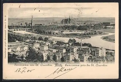 AK Metz, Panorama, von St. Quentin gesehen